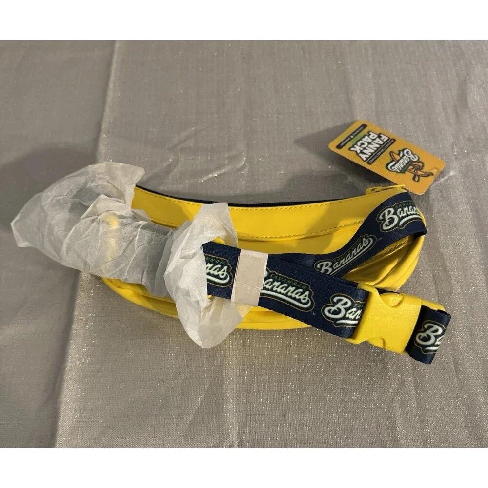 New Savannah Bananas Fanny Pack, Yellow Banana One Size Fits Most